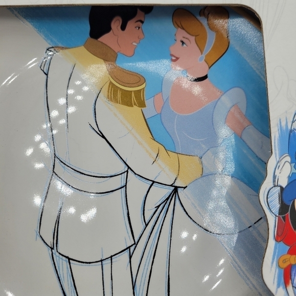 Disney Parks Ink & Paint Collection Salad Plate Set 4 Pack - Picture 4 of 6